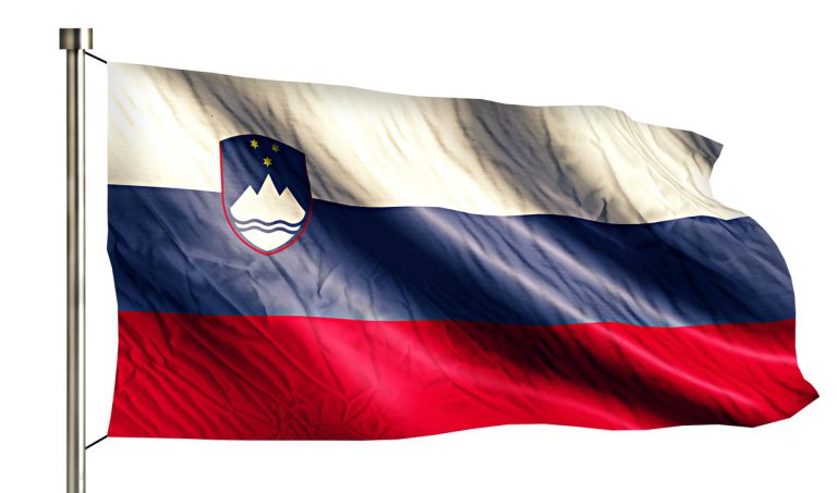 Slovenia National Flag Isolated 3D White Background